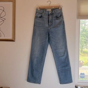 SLVRLAKE straight leg blue jeans with high rise. Size 26. New condition.